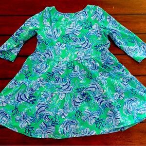 Lilly Pulitzer Blue Green Girl’s Dress size M (6-7)